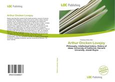 Bookcover of Arthur Oncken Lovejoy