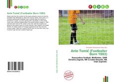 Bookcover of Ante Tomić (Footballer Born 1983)