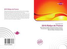 Capa do livro de 2010 Rallye de France 