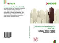 Portada del libro de Commonwealth Franchise Act 1902