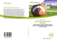 Capa do livro de 1972 Houston Oilers Season 