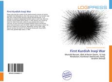 Bookcover of First Kurdish Iraqi War