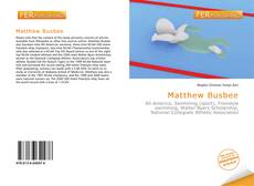 Bookcover of Matthew Busbee