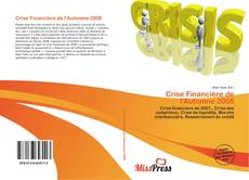 Capa do livro de Crise Financière de l'Automne 2008 