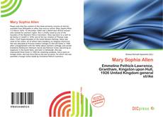 Portada del libro de Mary Sophia Allen