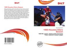 1985 Houston Oilers Season的封面