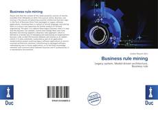 Buchcover von Business rule mining