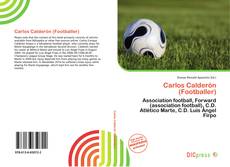 Portada del libro de Carlos Calderón (Footballer)