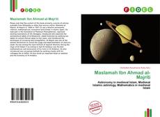 Portada del libro de Maslamah Ibn Ahmad al-Majriti