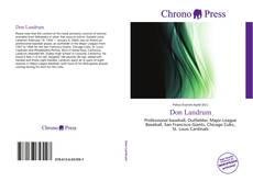 Portada del libro de Don Landrum