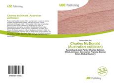 Bookcover of Charles McDonald (Australian politician)