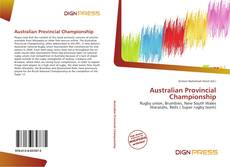 Couverture de Australian Provincial Championship