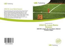 Portada del libro de 2002 St. Louis Rams Season