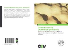 Portada del libro de Donald McLeod (Australian politician)