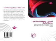 Capa do livro de Australian Rugby League Hall of Fame 