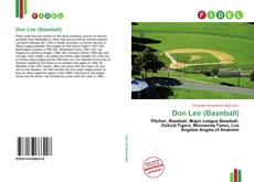 Portada del libro de Don Lee (Baseball)