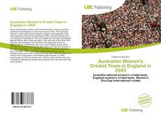 Capa do livro de Australian Women's Cricket Team in England in 2005 