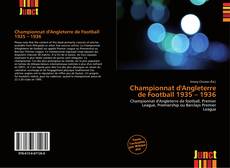 Buchcover von Championnat d'Angleterre de Football 1935 – 1936