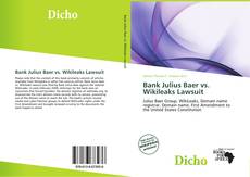 Bookcover of Bank Julius Baer vs. Wikileaks Lawsuit