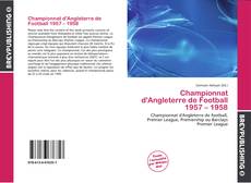 Championnat d'Angleterre de Football 1957 – 1958的封面