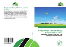 Bangladeshi Cricket Team in Australia in 2003 kitap kapağı