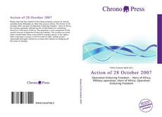 Capa do livro de Action of 28 October 2007 