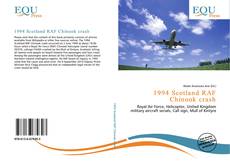 Capa do livro de 1994 Scotland RAF Chinook crash 