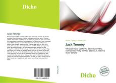 Capa do livro de Jack Tenney 