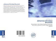 Buchcover von Johannes Christian Brunnich