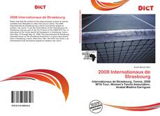 Capa do livro de 2008 Internationaux de Strasbourg 