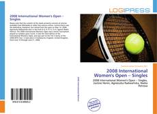 Capa do livro de 2008 International Women's Open – Singles 