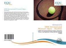 Capa do livro de 2008 International Women's Open – Doubles 