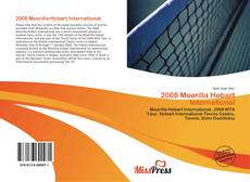Bookcover of 2008 Moorilla Hobart International