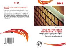 Bookcover of 2008 Moorilla Hobart International – Singles