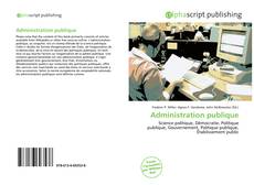 Portada del libro de Administration publique
