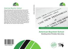 Portada del libro de American Boychoir School