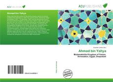 Ahmad bin Yahya kitap kapağı