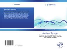 Capa do livro de Abraham Bowman 