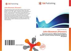 Buchcover von John Bowman (Pioneer)