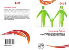 Bookcover of Insurance Policy