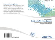 Electronic Meeting System kitap kapağı