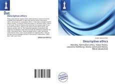 Capa do livro de Descriptive ethics 