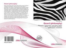 Bookcover of Desert (philosophy)