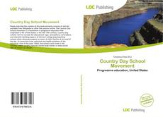 Bookcover of Country Day School Movement