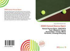 Portada del libro de 2008 Hansol Korea Open