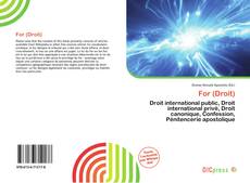 Bookcover of For (Droit)