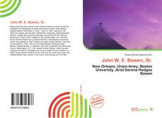 Portada del libro de John W. E. Bowen, Sr.