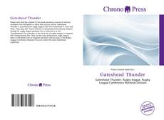 Capa do livro de Gateshead Thunder 