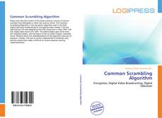 Bookcover of Common Scrambling Algorithm