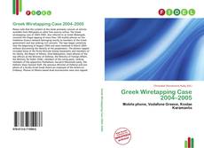 Portada del libro de Greek Wiretapping Case 2004–2005